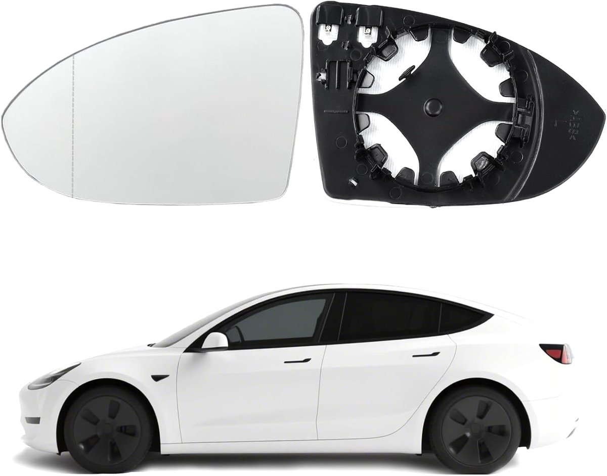 Vervangende spiegelglas Golf 7 links - asferisch met verwarming - optimale zichtbaarheid - verhoogde veiligheid - ShopVlot