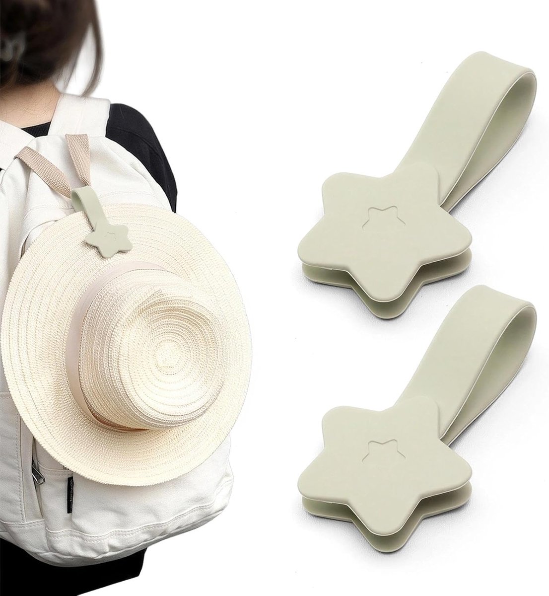 magneetclips kinderwagen set van 2 - stervormige hoedclips - zachte grip - eenvoudig te gebruiken - ShopVlot