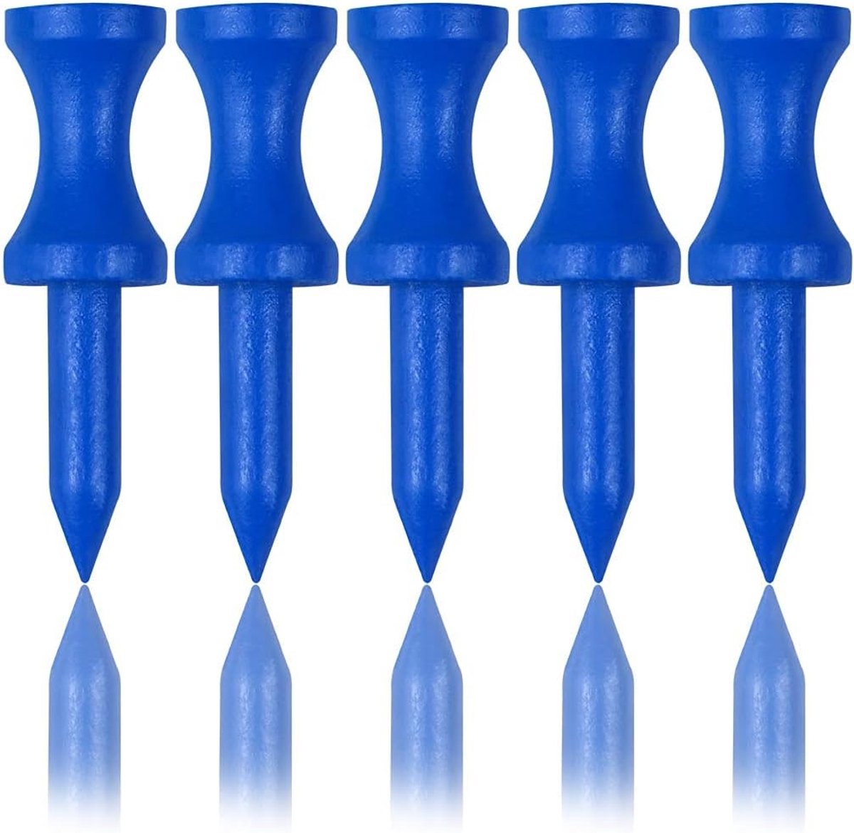 Bamboo golf tees 38MM - blauwe bamboe tees - biologisch afbreekbaar - stabiele balpositie - ShopVlot