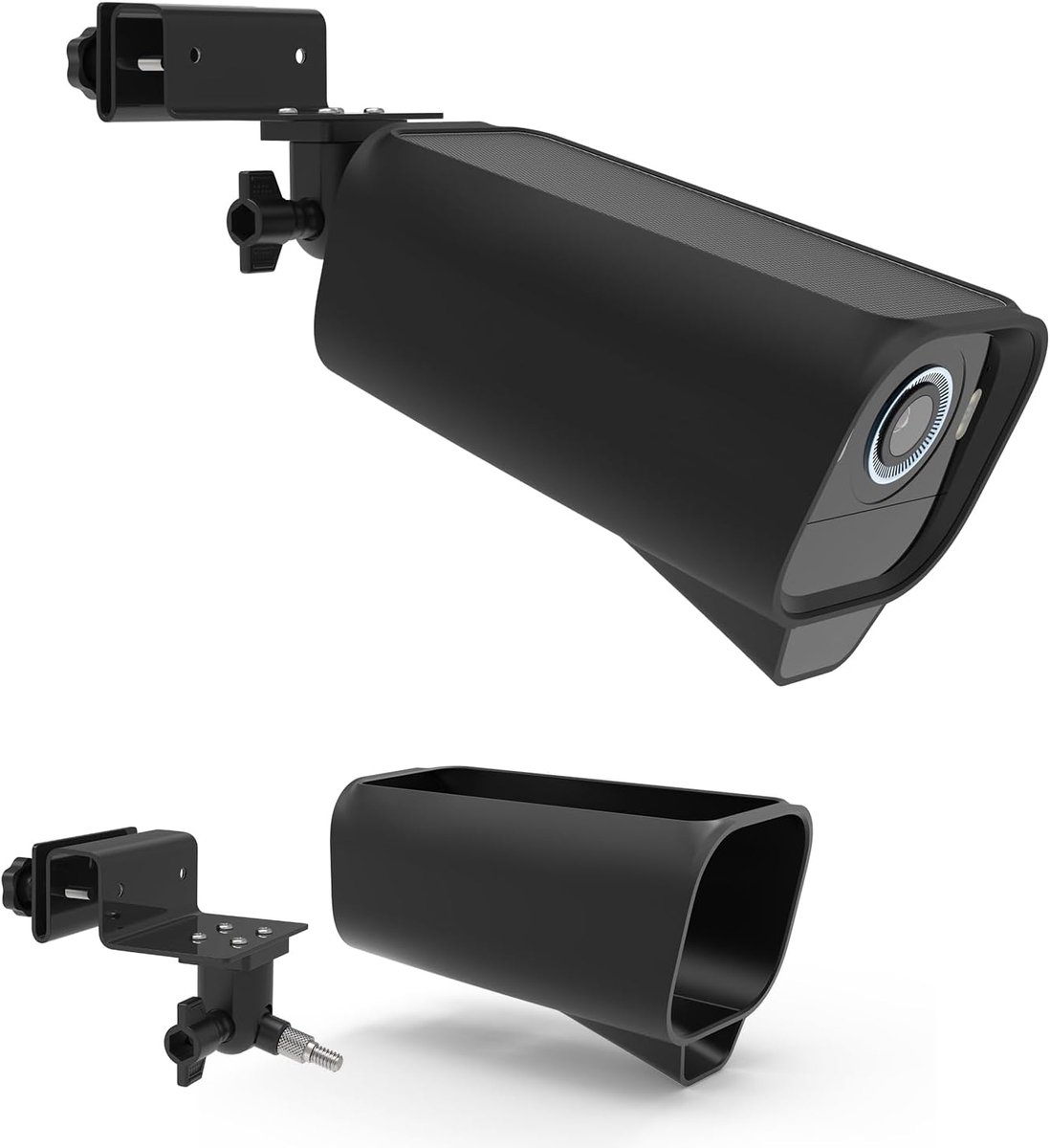 Gootmontage voor EufyCam S3 Pro - Zwart silicone hoes - Waterdicht en duurzaam - Bescherming tegen vocht en stof - ShopVlot