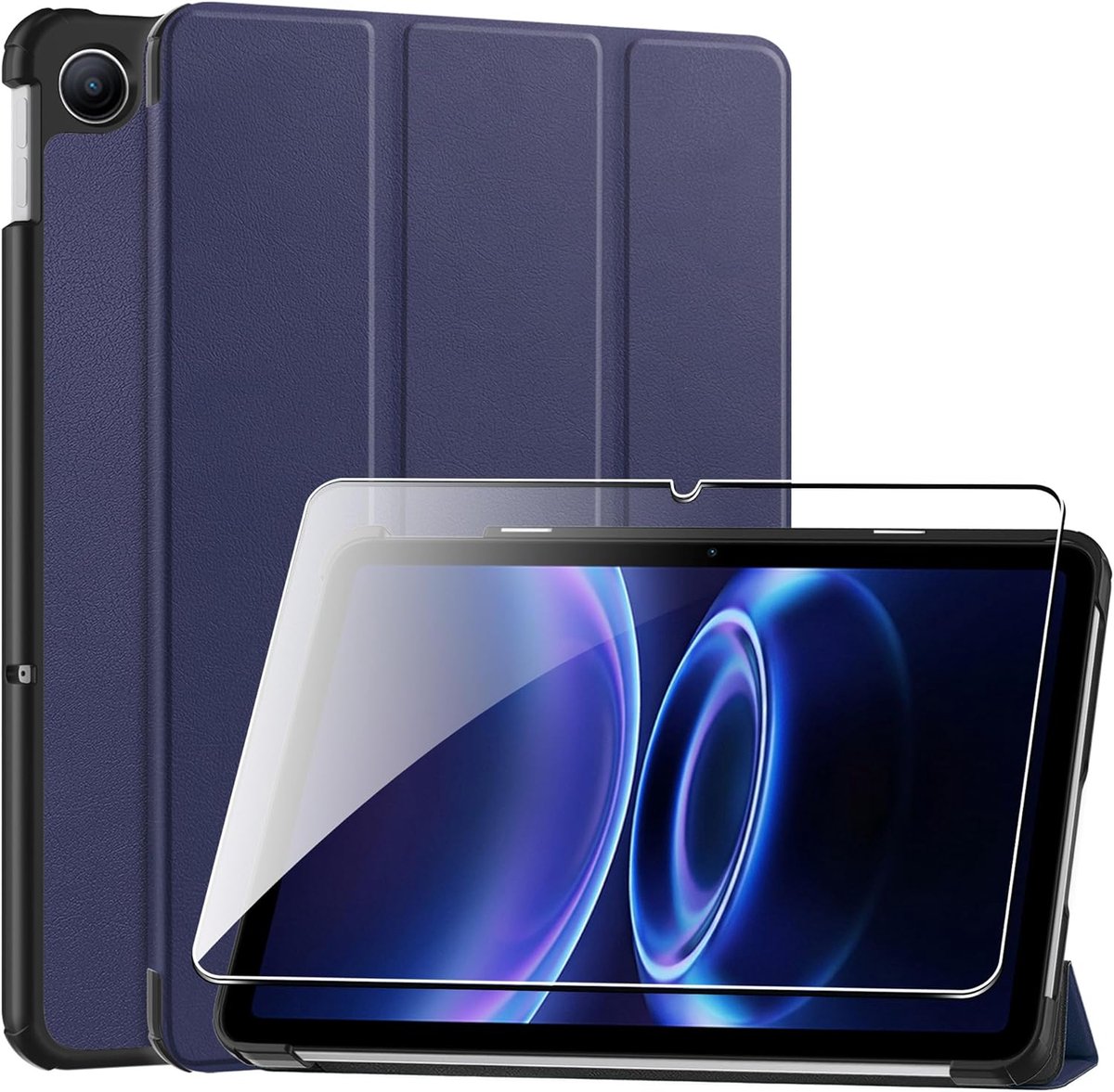 Beschermhoes voor Xiaomi Redmi Pad 2 SE 9,7 inch - blauw - krasbestendig - met standfunctie - ShopVlot