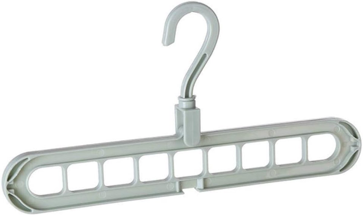Kleerhanger ruimtebesparend - lichtgroen - antislip en draaibaar - voorkomt rimpels en uitglijden - ShopVlot