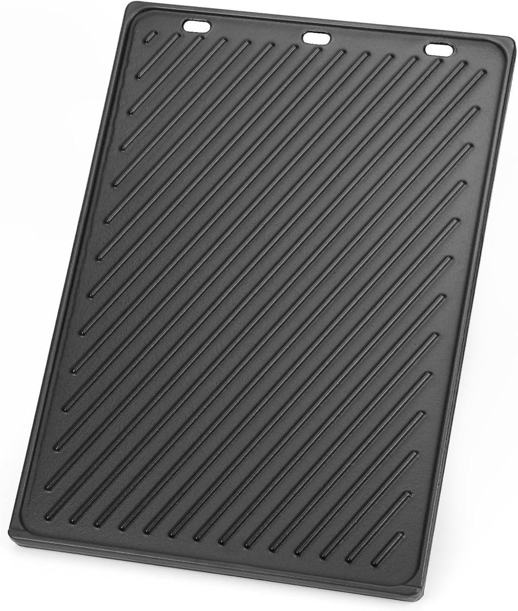 Gietijzeren Grillplaat 49,4x32,2cm - Omkeerbare Plaat - Geschikt voor Weber Genesis 300 Series - Perfect voor BBQ - ShopVlot