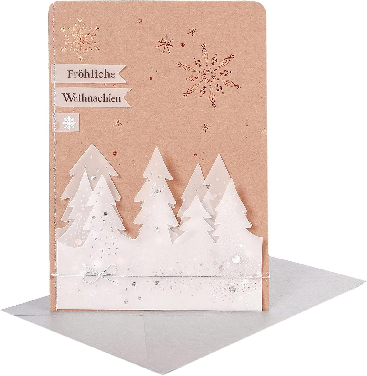 Kerstkaarten winter silhoutten - A6 formaat - Merry Christmas - Perfect voor feestdagen - ShopVlot