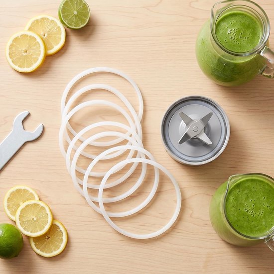 Vervangingsrubberring voor juicer, set van 6 stuks, geschikt voor blenders en sapcentrifuges, duurzame afdichtingen voor optimale prestaties — afbeelding 3