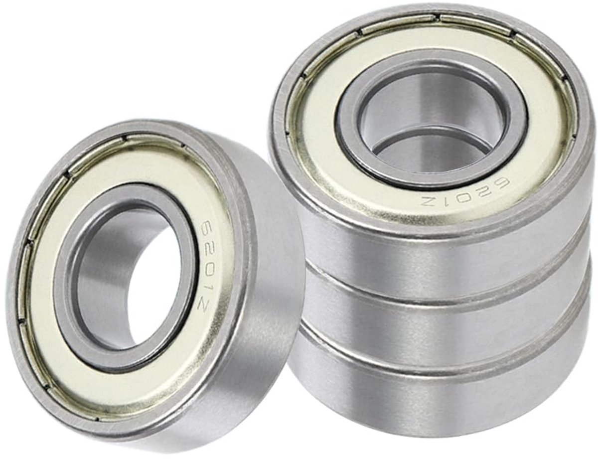 Kogellagers 6201ZZ 12mm x 32mm - Stalen dubbele afscherming - Voor hoge snelheid - Duurzaam en stil - ShopVlot