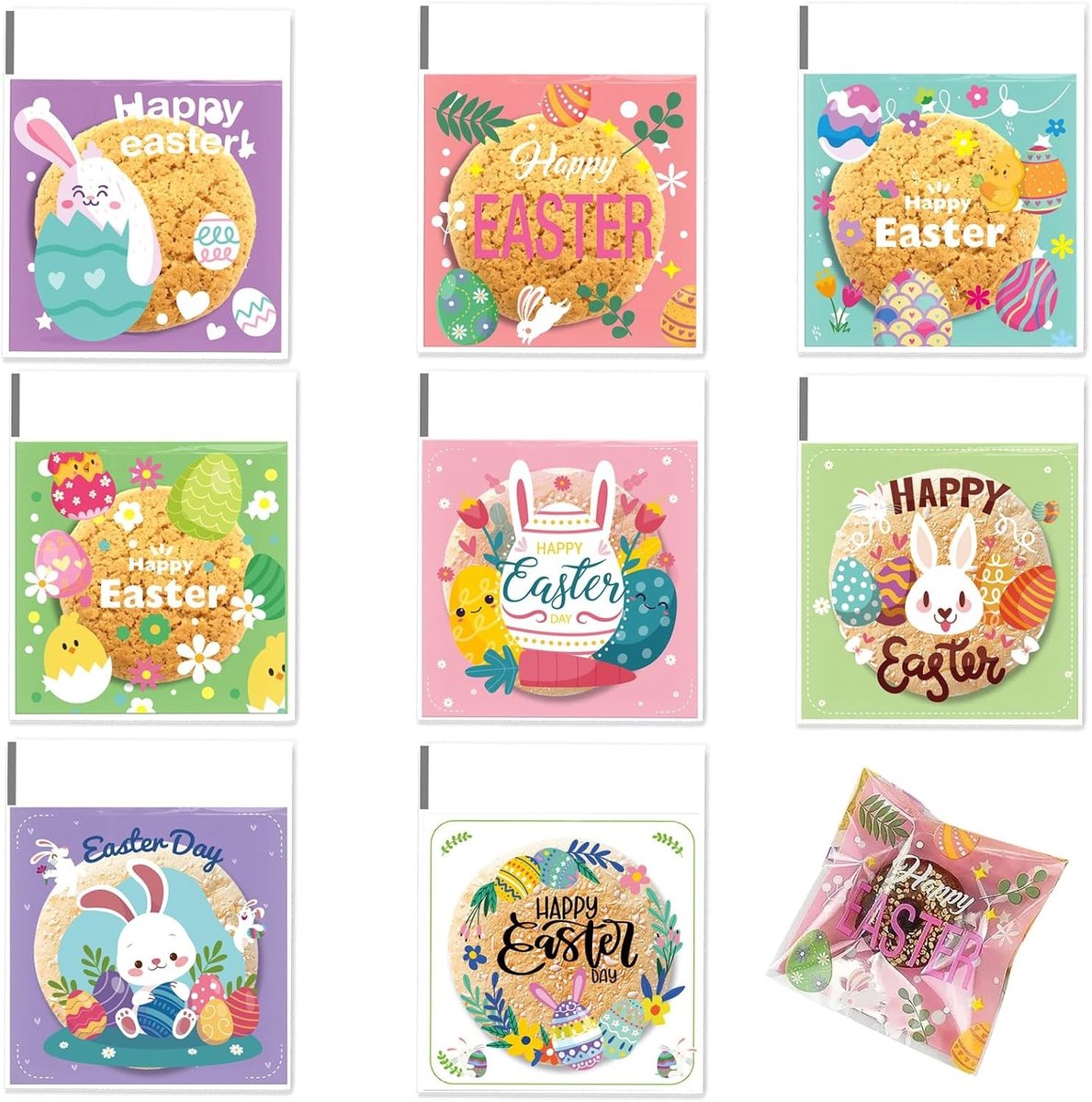 Kleine Cellofaanzakjes 10x10cm - Transparante Matte Zelfsluitende OPP Zakjes voor Koekjes, Snoep en Gebak, Ideaal voor Feestjes en Cadeaus