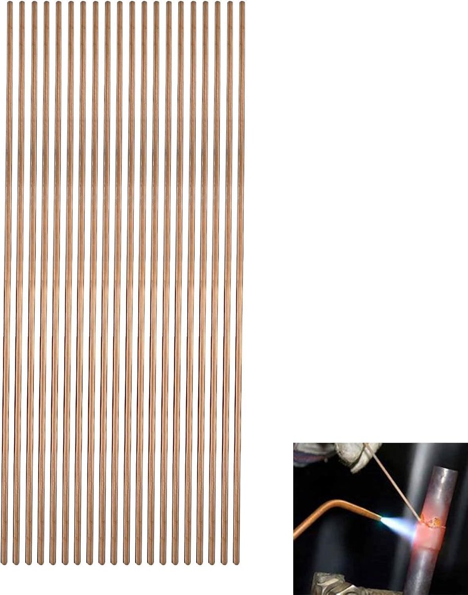 Solderingstaven 250 x 2.5 mm - Phosphor-koper - Laag smeltpunt - Ideaal voor airconditioning - ShopVlot