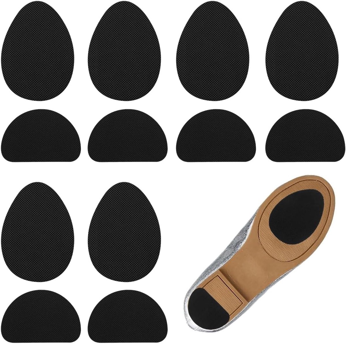Heel pads S - rubber - blauw - verbeterde grip en bescherming - ShopVlot