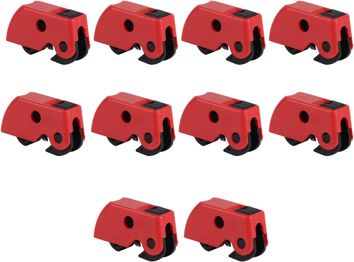 Circuitbreaker Locking Device - 10 Stuks - Veiligheidsslot - Voorkomt onbedoelde bediening - ShopVlot