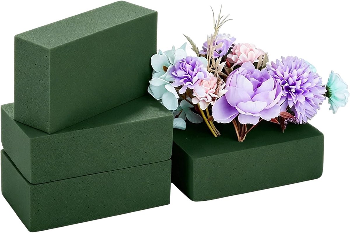 Steekschuim 4 stuks - Sterk en onbreekbaar - Nat steekmassa - Ideaal voor bloemstukken - ShopVlot