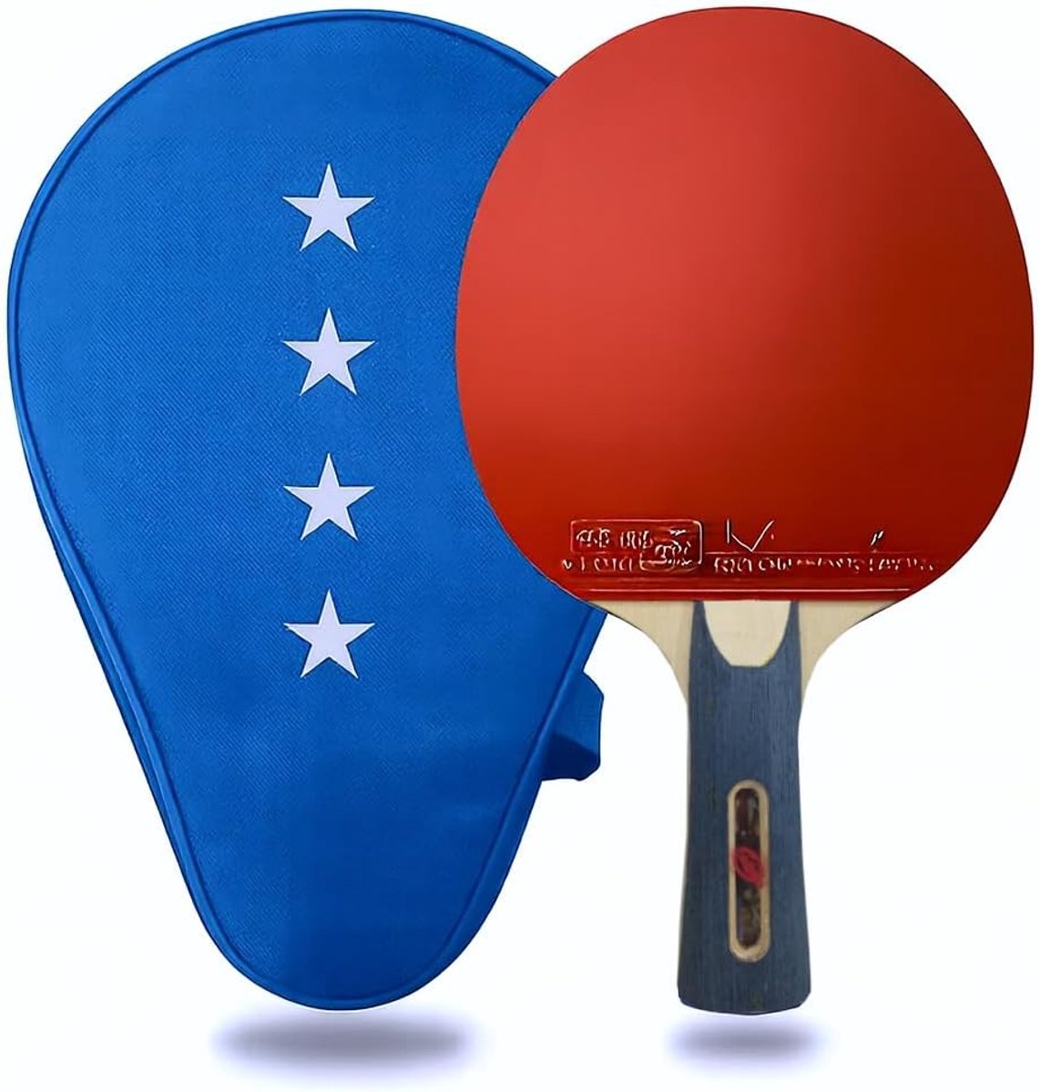 Table tennis bat, 4 stars, professional, ITTF approved, advanced performance with 5-layer structure, high speed - ShopVlot