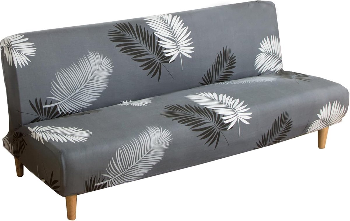 Meicynhoger 3 Seater Elastic Clic Clac Sofa Cover Without Armrests Universal Washable Removable Sofa Cover for Living - ShopVlot