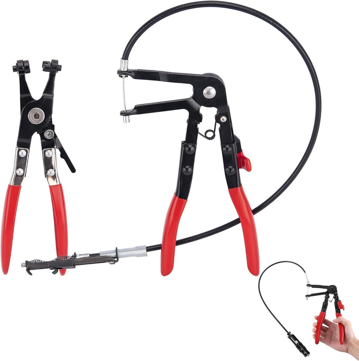 Hose Clamp Pliers, Hose Clamping Pliers, Straight Neck Hose Clamp, Spring Belt Clamping Pliers with Wire Shaft Heating - ShopVlot