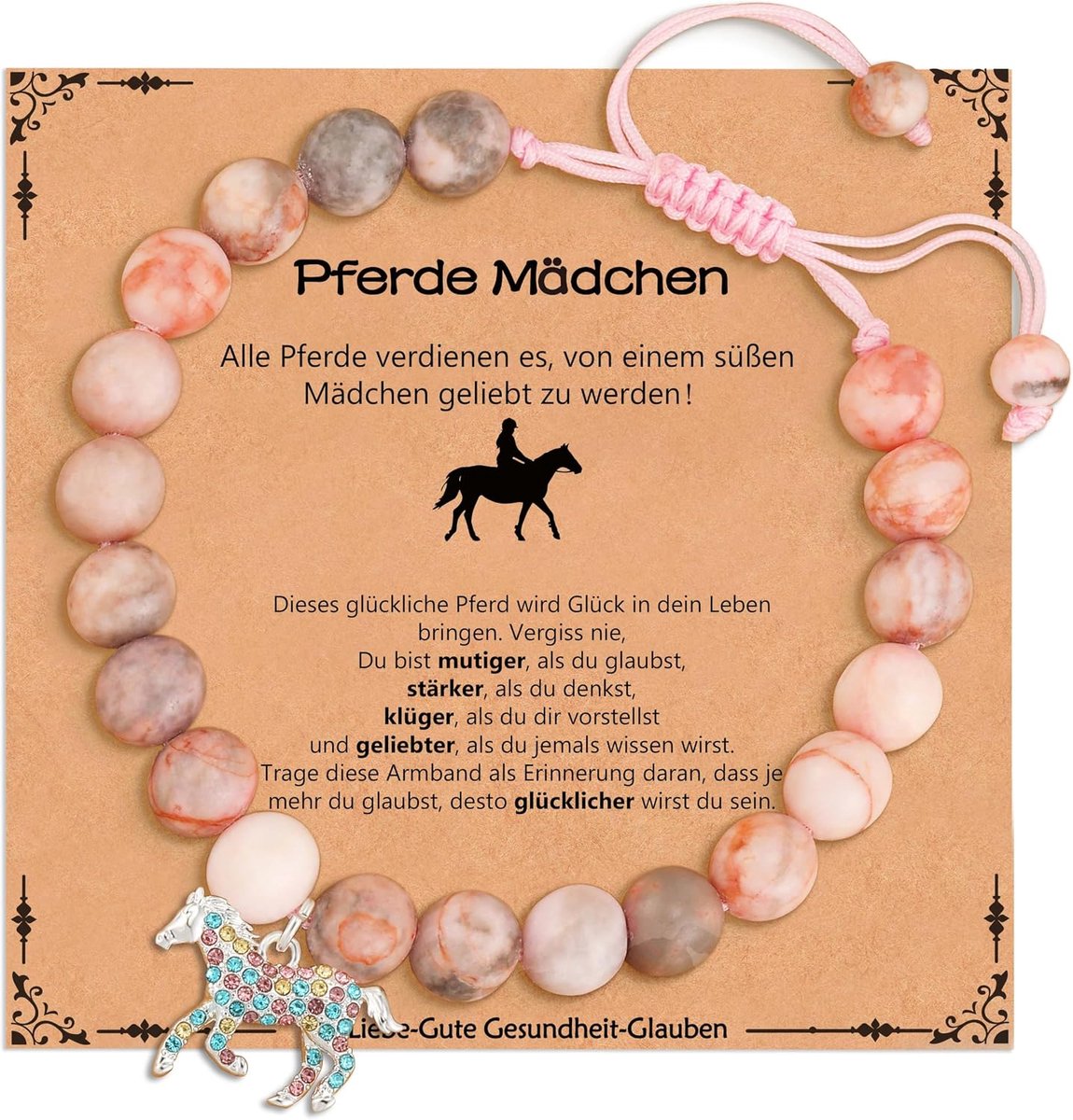 Aretas Horse bracelets for girls and women, horse accessories, decoration, Christmas, Valentine's Day, jewellery - ShopVlot