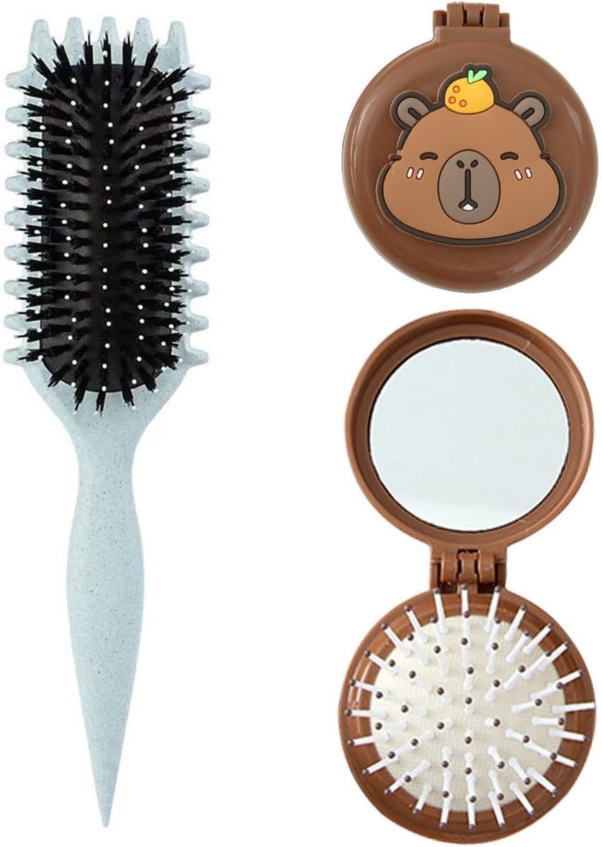 2 Styling Air Cushion Combs, Portable Soft Massage Combs, Hairdressing Tools, Suitable For Curly Hair, Permanent - ShopVlot