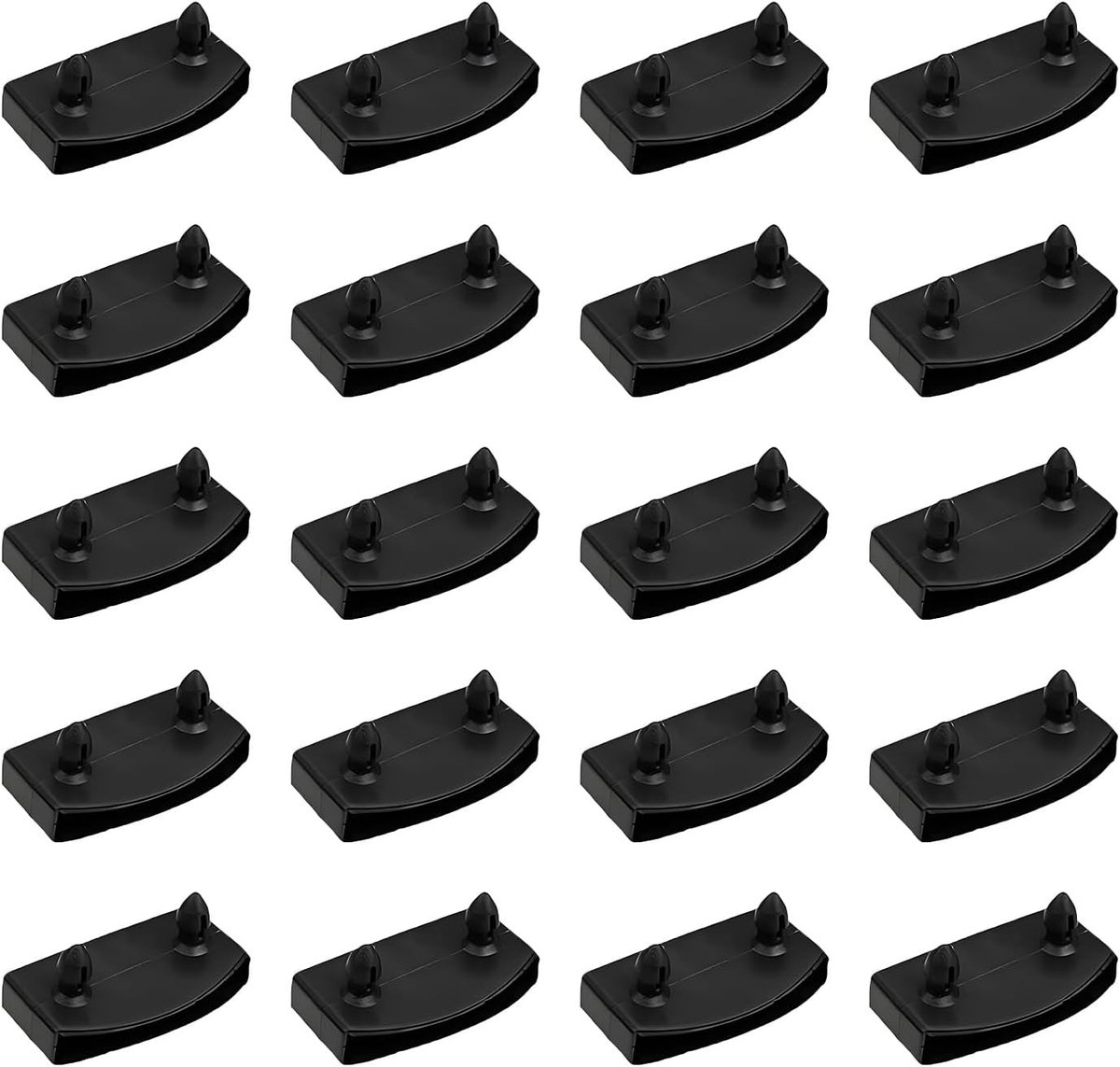 Pack of 20 slatted frame holders for single side slatted frame, bed slat frame, end cap holders made of plastic - ShopVlot