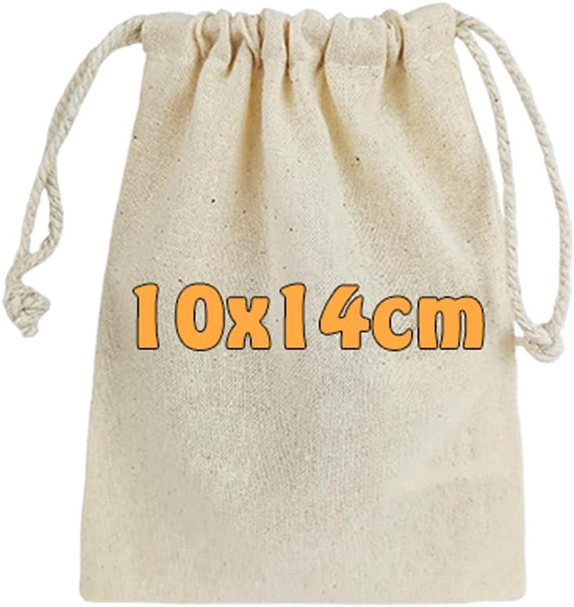 Cottonbagjoe Cotton Drawstring Bags 10, 25, 100, 250, 750, 10 x 14 cm, Oeko-Tex® Standard 100, Fabric Bags for Gifts - ShopVlot