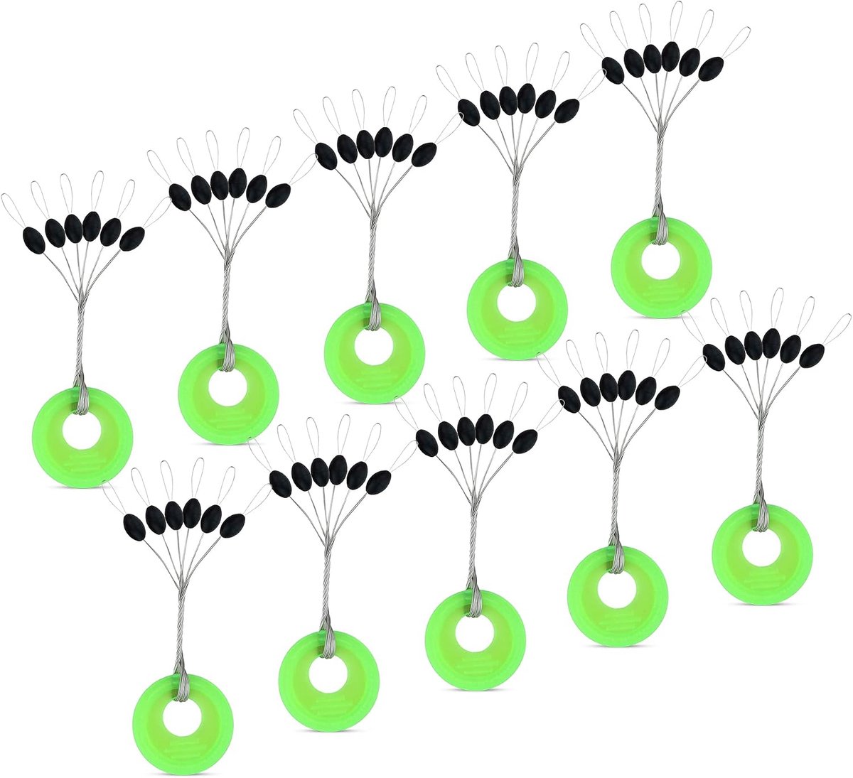 NEW AMZfishing Rubber Stopper Oval or Round in 3 Sizes, Dosing Stopper, Fishing Stopper, Cord Stopper, Silicone - ShopVlot