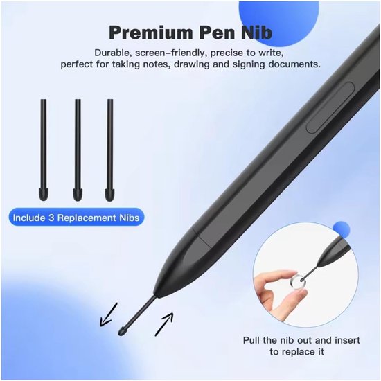 Magnetische pen voor ReMarkable 2 - vervangbare tips - drukgevoeligheid 4096 - palmafwijzing - ShopVlot — afbeelding 3