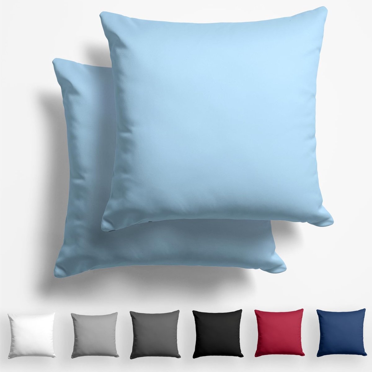 Kussenhoezen 80x80 cm - Mako-satin - Hypoallergene kussensloop - Geschikt voor elk seizoen - ShopVlot
