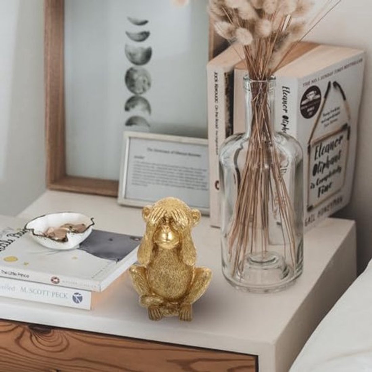 Drie Wijze Apen Beeldje - Hars - Voor Bureau & Woondecoratie