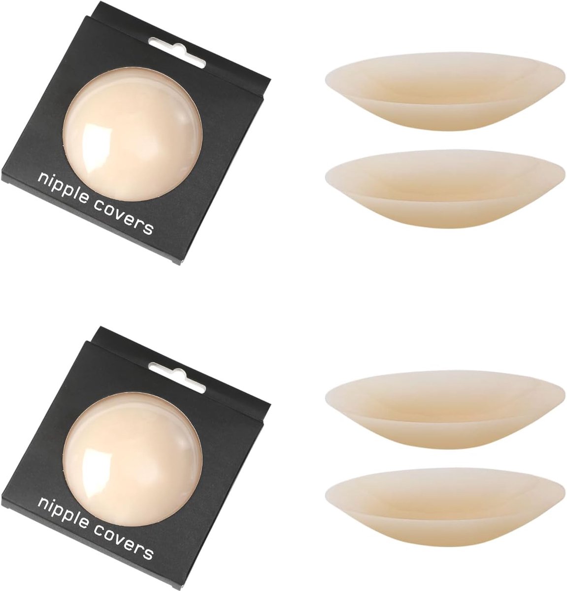Nipple pads 2 paar - ultra dun - zelfklevend silicone - waterdicht en herbruikbaar - ShopVlot