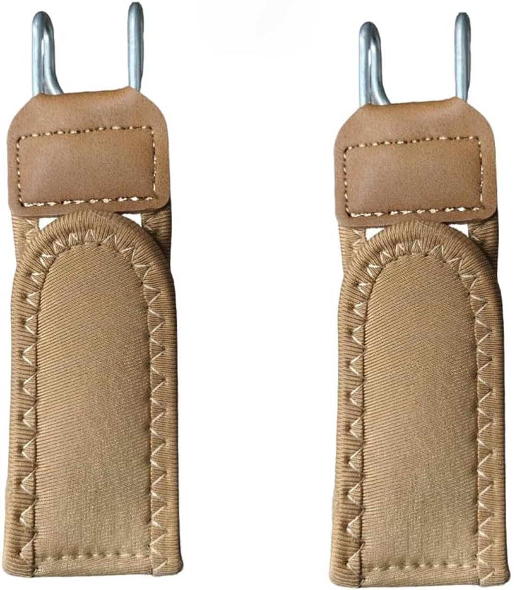 Tactische riemen 2 stuks - Bruin elastisch - Verstelbaar en comfortabel - Perfect voor outdoor en werk - ShopVlot