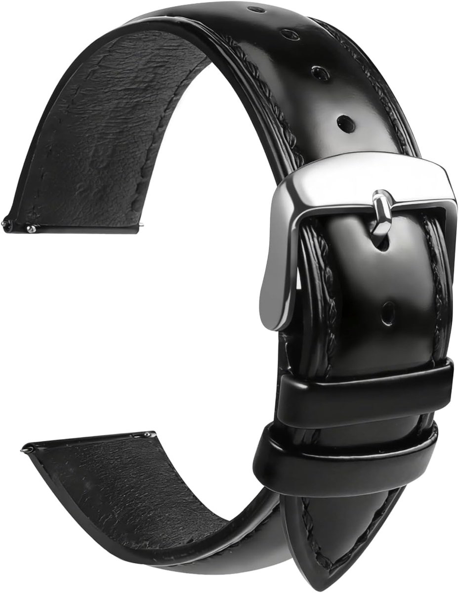Horloge band 22 mm - leren band - snel los - accessoires voor universele horloges - ShopVlot