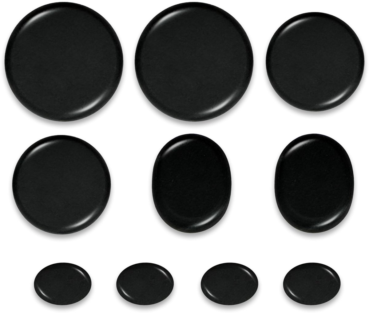 Solidchoice - Hot Stone Massage Set met 10 Basaltstenen