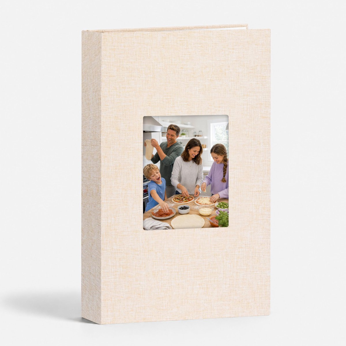 Ruibytree Insteek Fotoalbum 10x15 cm 300 Foto's Linnen Kaft, Beige - ShopVlot
