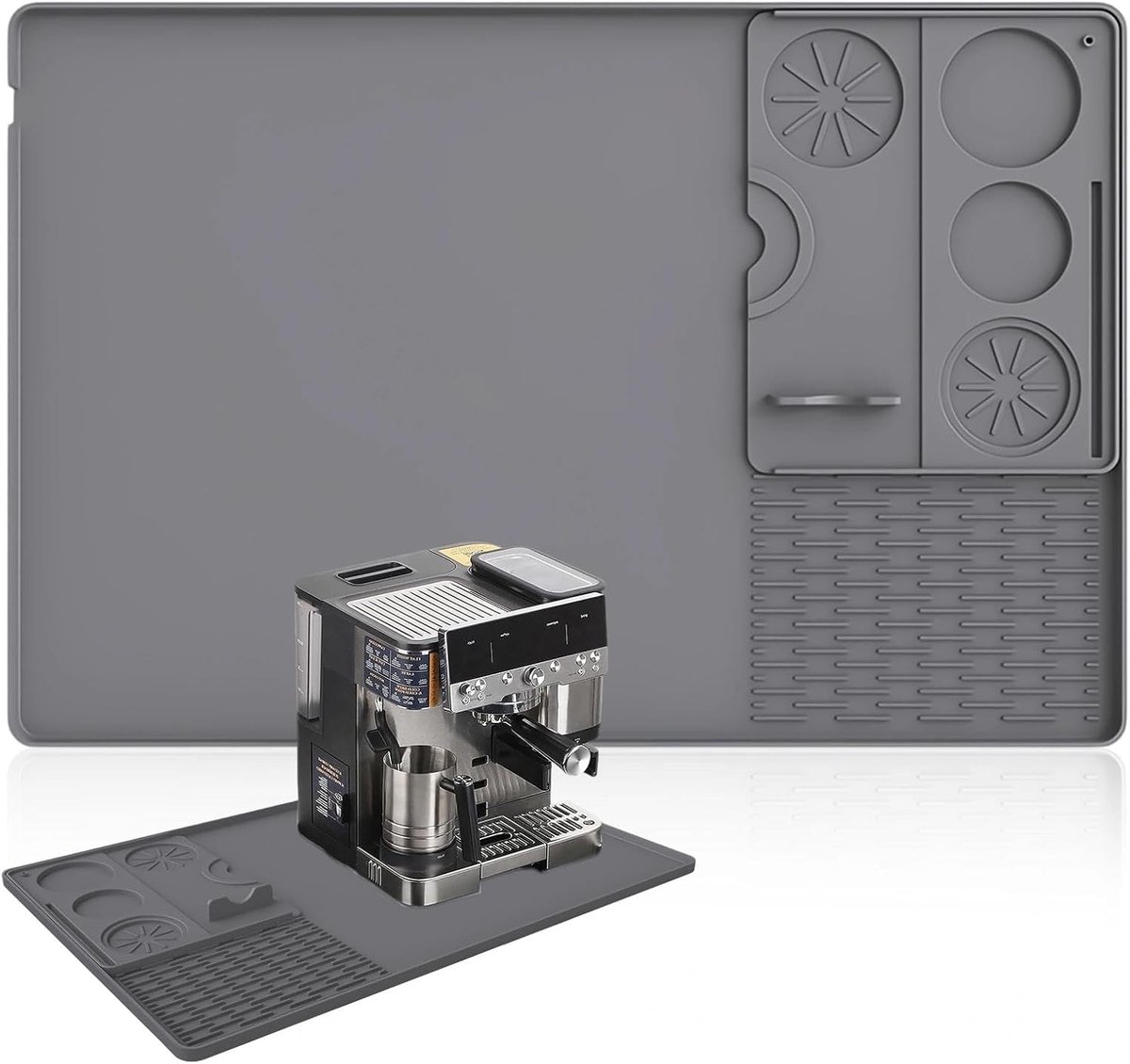 Onderlegger voor koffiemachine 40 × 60 cm - siliconen antislip mat - hittebestendig - veelzijdig inzetbaar - ShopVlot