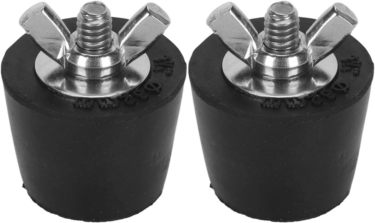 Pool winterpluggen 32mm - rubber en roestvrij staal - effectieve bescherming tegen winterse schade - 2 stuks - ShopVlot
