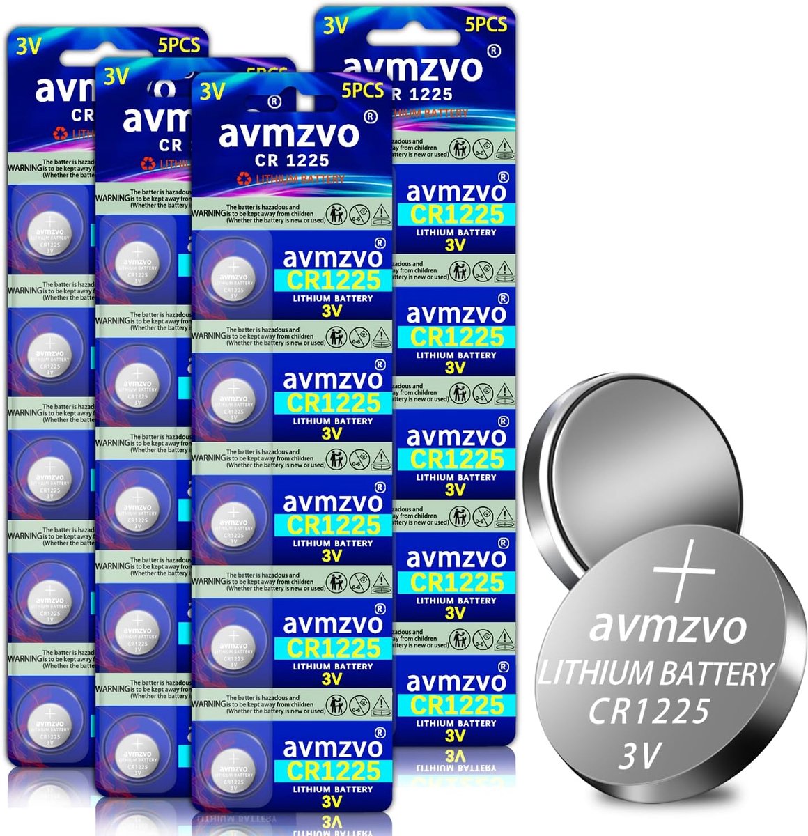 CR1225 3 V lithium button cells CR 1225 batteries 20 pieces - ShopVlot