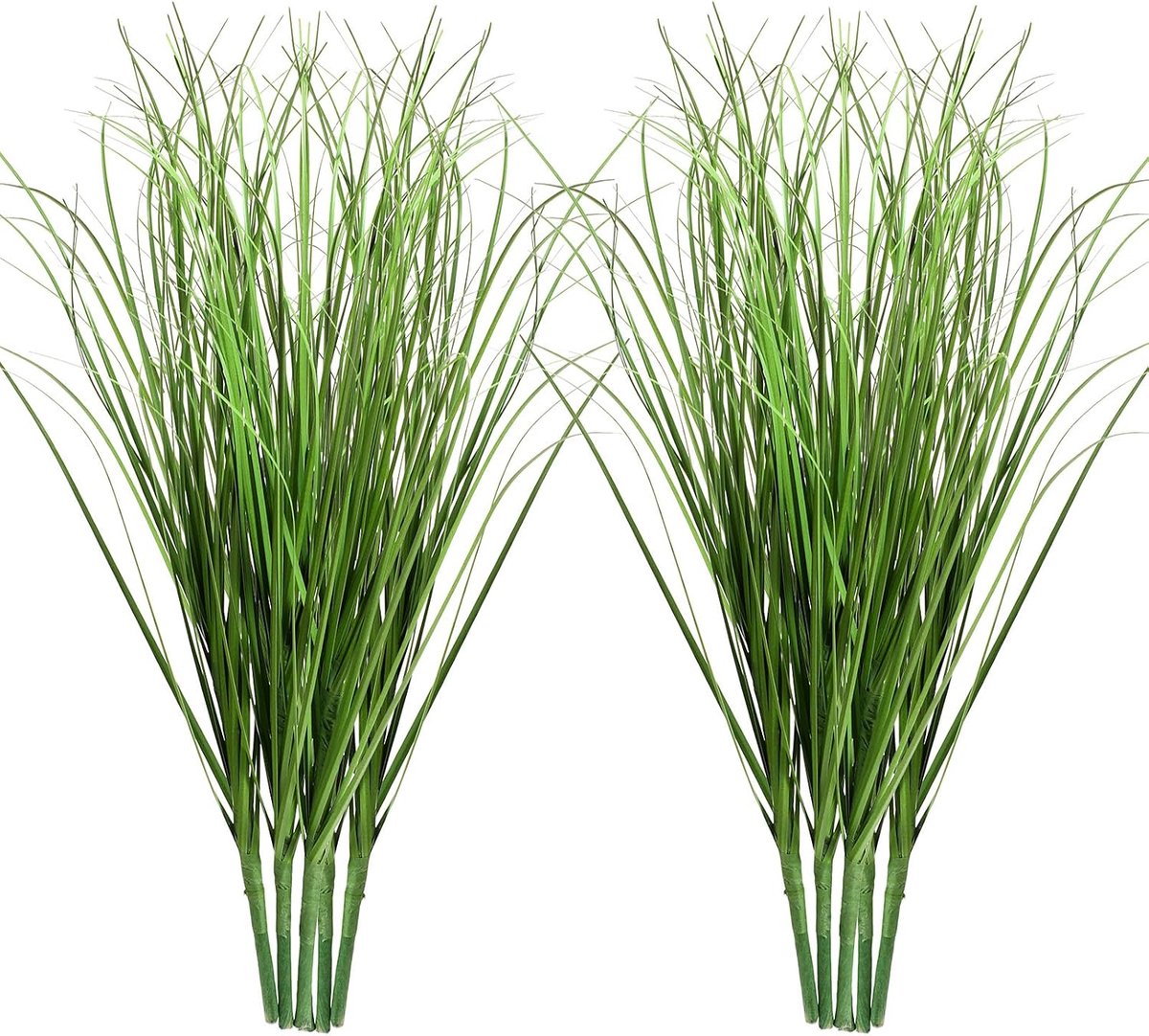 Skrfren 13.4 inch Artificial Wheat Grass Handles, Pack of 10, UV Resistant Plastic Plants Like Real Without Watering - ShopVlot