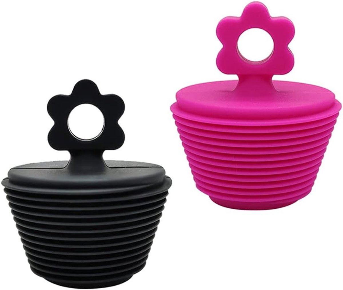 Set of 2 Universal Bath Plugs, Drain Plug for Bathtub and Bathroom Sink Drain, Suitable for 25mm-47mm Drain Holes - ShopVlot