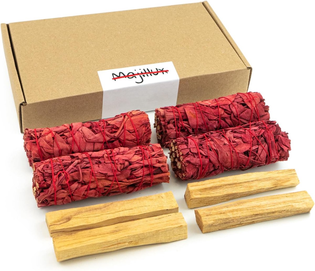 Dragon Blood and Palo Santo to Burn, Set 4 + 4 - 4 pieces dragon blood - 4 pieces Palo Santo - ShopVlot