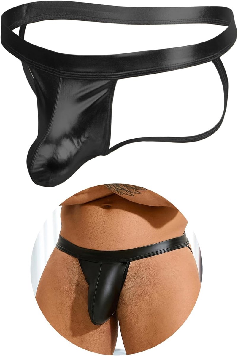 Jockstrap thong voor mannen - sexy leren ondergoed - open ontwerp - perfect voor speciale gelegenheden - ShopVlot