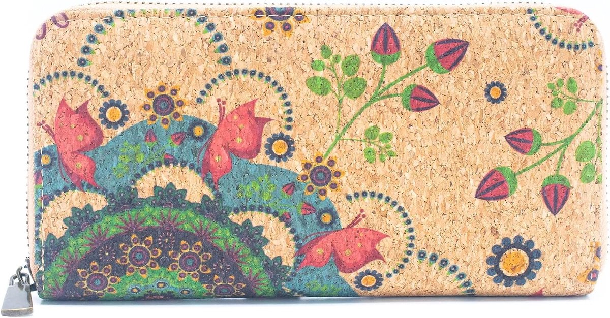 Cork wallet dames - modern en kleurrijk - leer-vrij materiaal - bijpassend bij elke outfit - ShopVlot