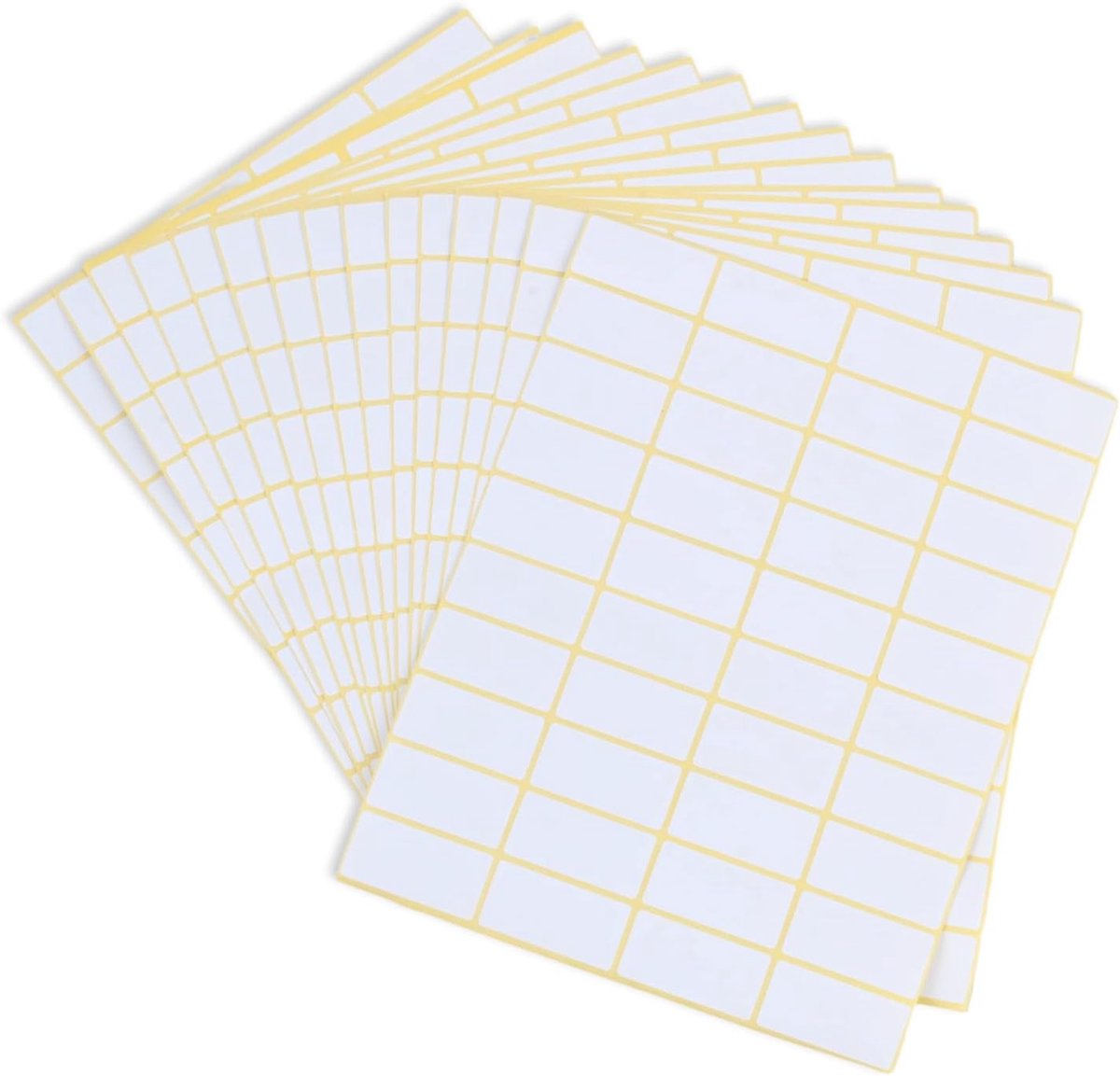 Zelfklevende labels 38 x 19 mm - 600 stuks - wit - ideaal voor organisatie in huis - ShopVlot