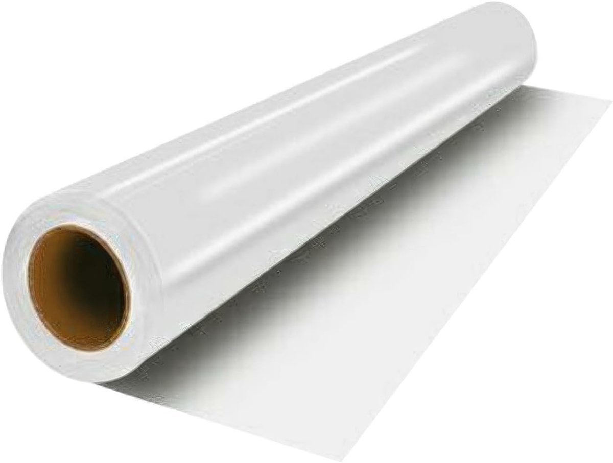 DTF Transfer Film Roll 30cm(W) x 100m (L), Double Sided Mat, Cold and Warm Peel, Pre-Treat PET Transfer Paper for - ShopVlot