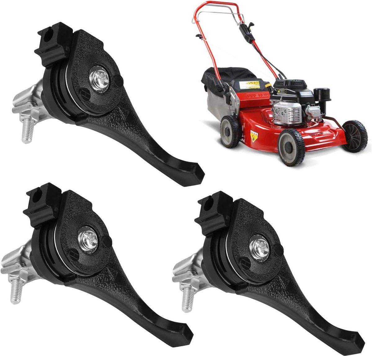 Lawnmower Throttle Lever - 3 Stuks - Zwart - Voor Efficiënt Maaien - ShopVlot