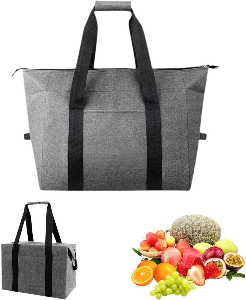 Vouwbare koel tas voor picknick en winkelen, grote waterdichte boodschappentas, ideaal voor camping en outdoor activiteiten