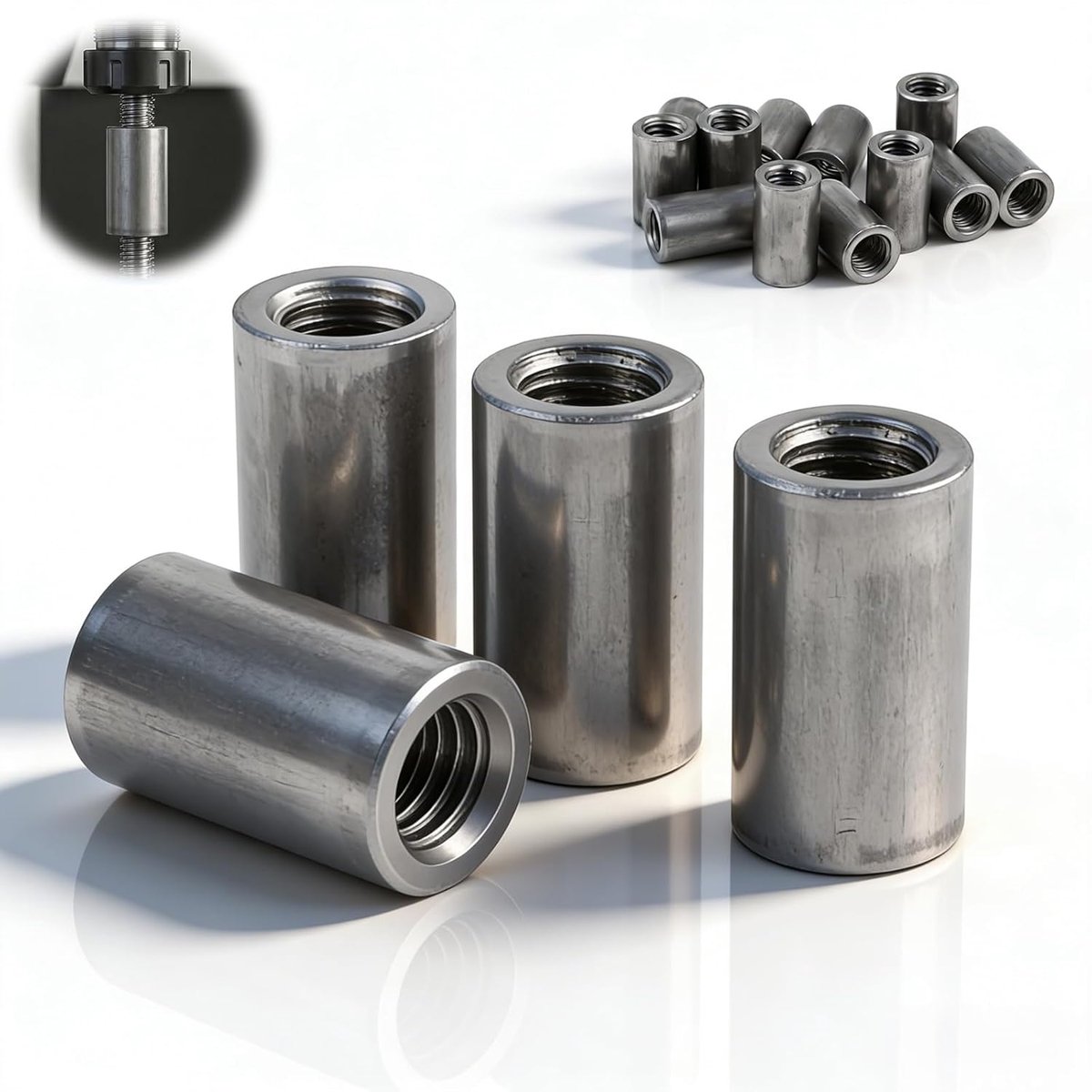 Langmoer M10x14x30mm - Carbon staal - Robuuste constructie - Ideaal voor verbindingen - ShopVlot