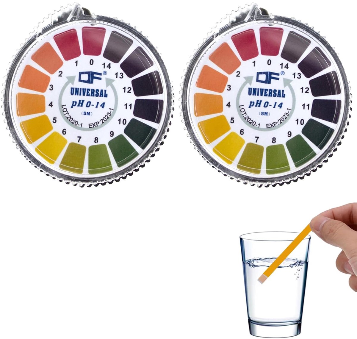 pH teststrips op rol - full range 0-14 - lakmusindicator - voor aquaria en drinkwater - ShopVlot