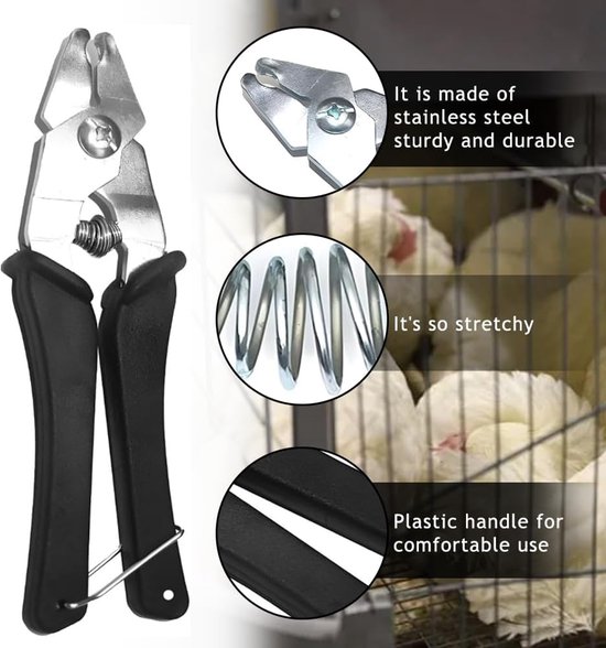 Sausage Clipper Pliers met 1200 Clips - Roestvrij staal - Ergonomisch ontwerp - Ideaal voor hondenkooien - ShopVlot — afbeelding 5