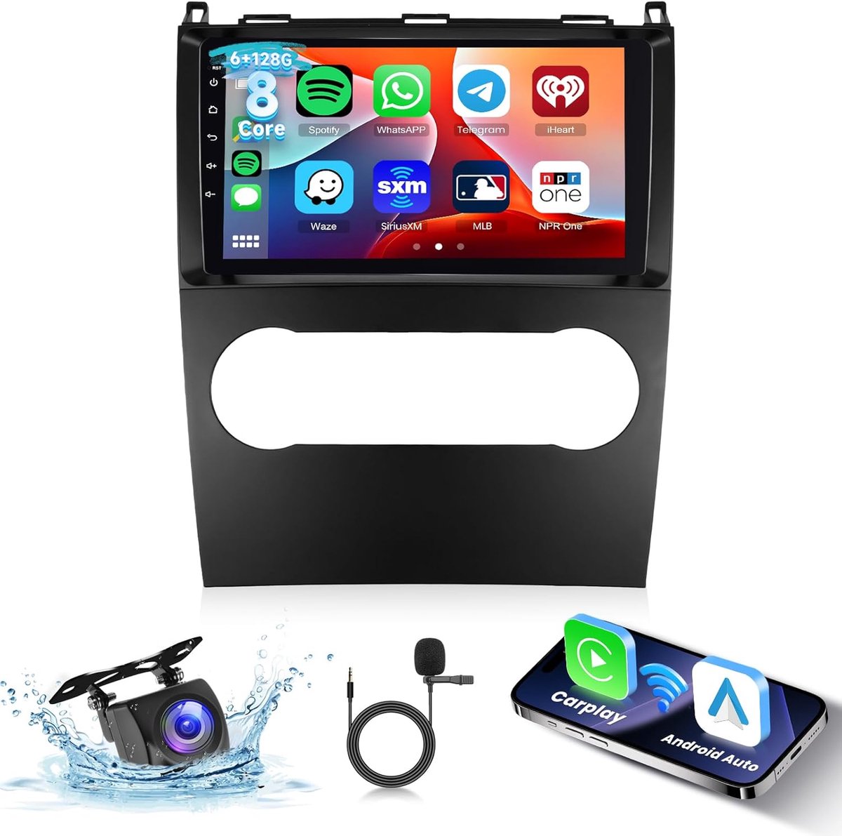 Autostereo 9 Inch - Android 13 - Bluetooth en GPS - Haal het beste uit je rit - ShopVlot