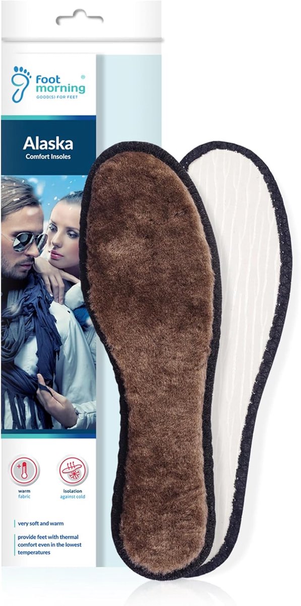 Schoeninlegzolen voor koude winter - 100% lamsleer - dikke en non-slip - warme en comfortabele voetbedden - ShopVlot