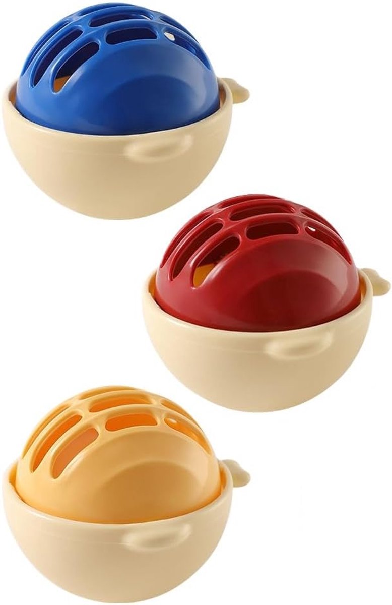 Herbruikbare pluizenballen voor wasmachine - pack van 3 - microvezel - effectief tegen dierenhaar en pluis - ShopVlot