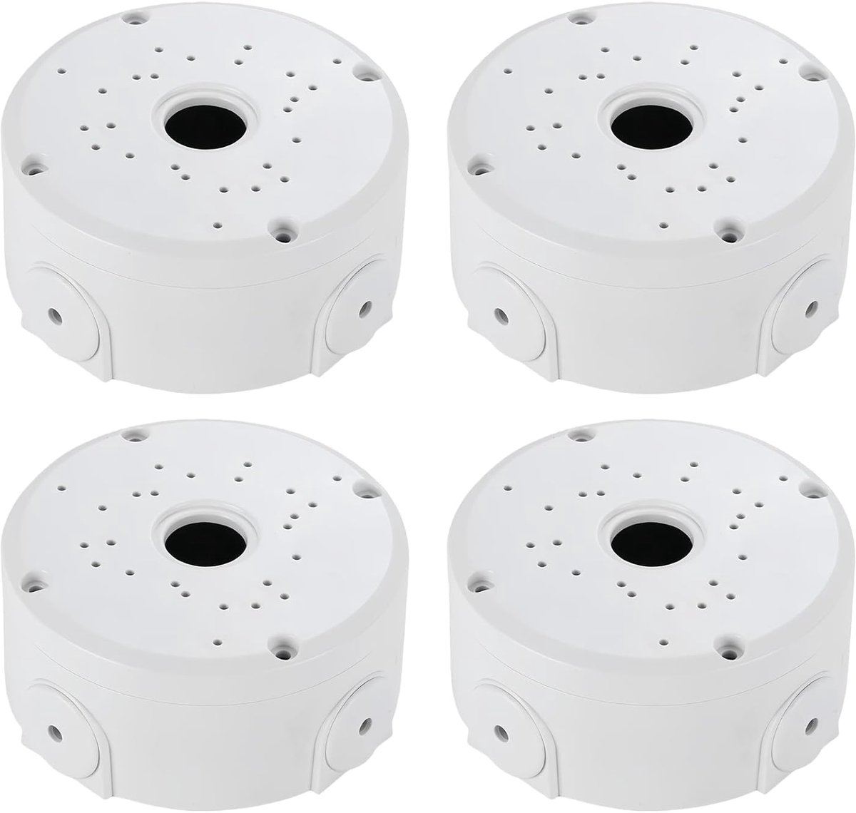 Camera junction box 4 stuks - waterdichte kunststof - universele aansluiting - stabiele werking - ShopVlot